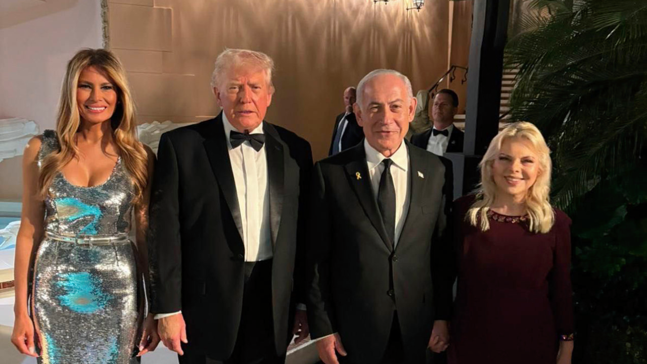 Benjamín Netanyahu participa en la celebración de Año Nuevo organizada por Donald Trump en Florida