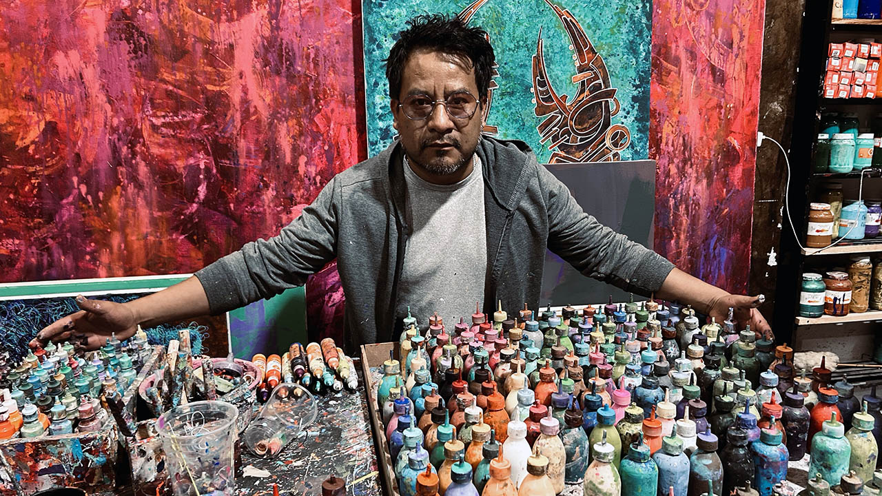 Manuel Miguel: seguimos la línea que conecta el universo interior del artista de la Sierra Norte de Oaxaca