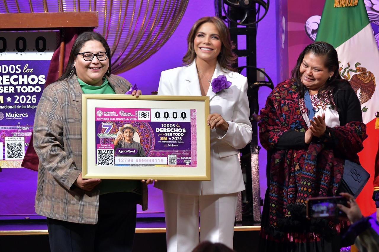 Billete de la Lotería Nacional inscribe el Día Internacional de las Mujeres