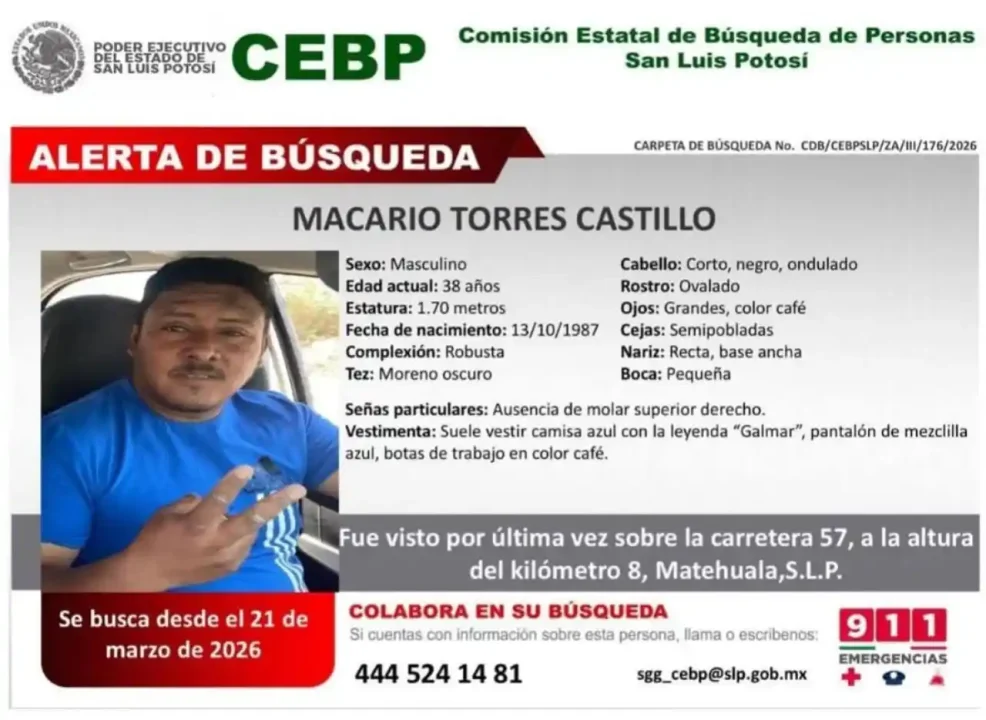 Localizan con vida a los electricistas desaparecidos en SLP