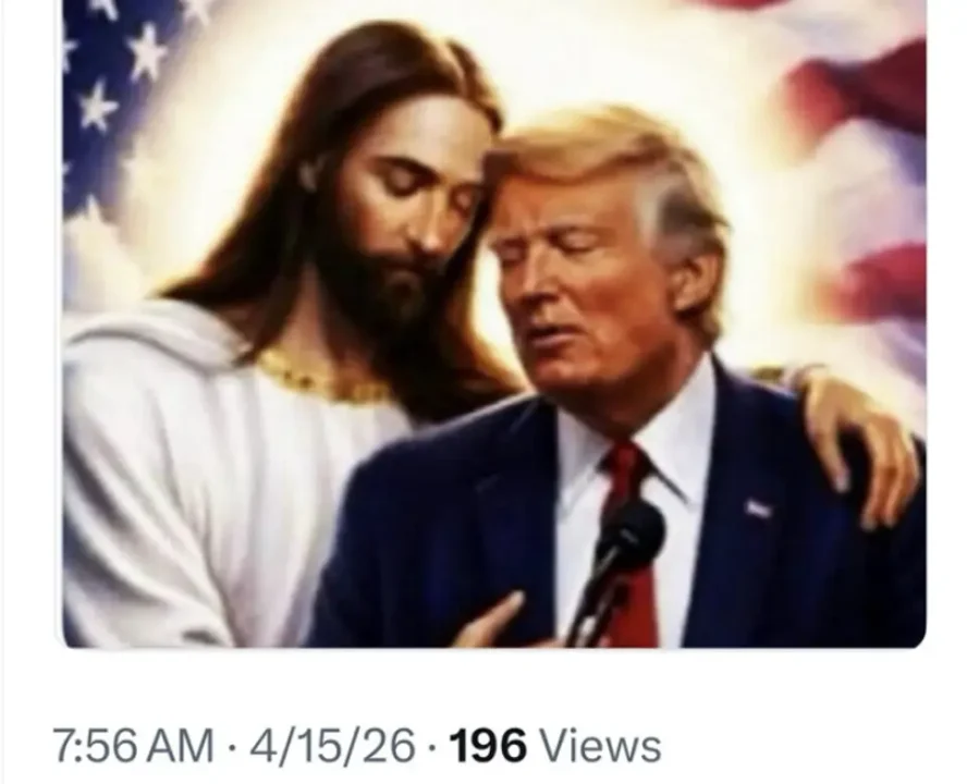 Trump publica una foto con Jesús creada con IA, días después de haber sido criticado por ‘blasfemia’
