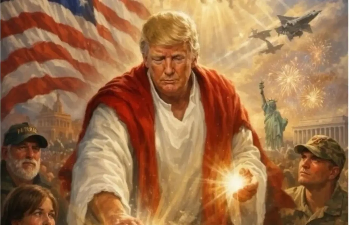 Trump defiende su imagen representado como Jesús: ‘Pensé que era yo como médico’