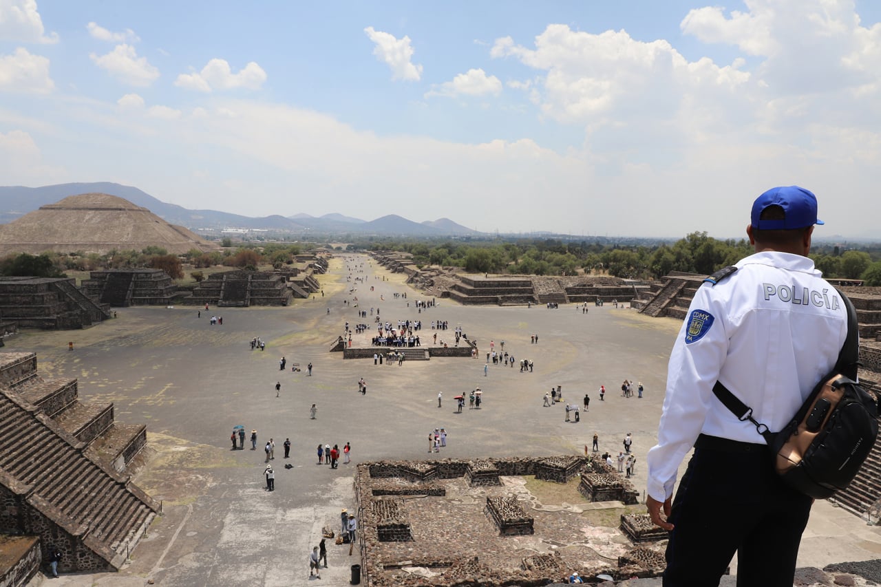 Teotihuacán recupera la normalidad bajo refuerzo policiaco