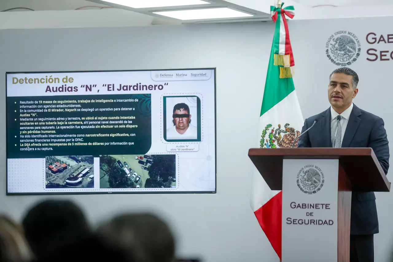 García Harfuch subraya que captura de presunto líder de CJNG fue operación ‘íntegramente’ nacional
