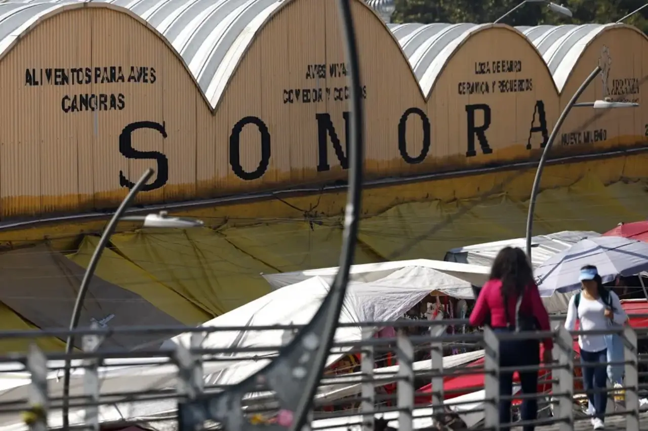 Incendio en el Mercado de Sonora de la Ciudad de México consume un centenar de puestos