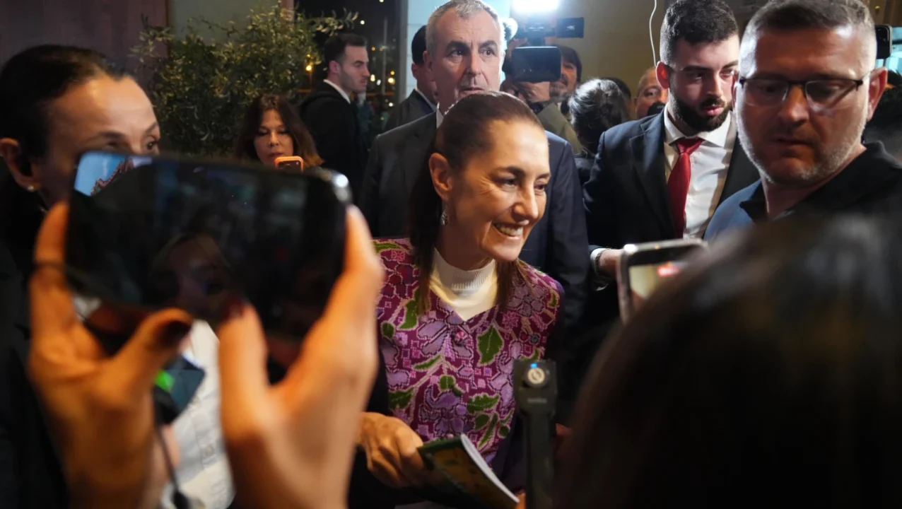 Sheinbaum arribó a Barcelona para el foro progresista