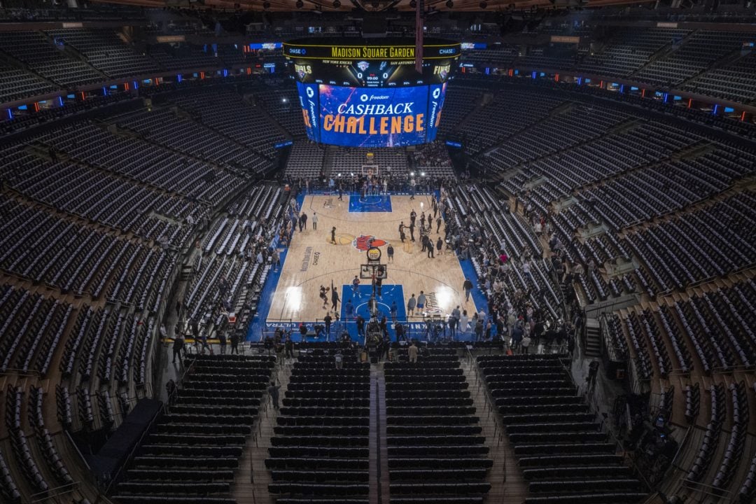Trump llega al Garden para el tercer partido de las Finales de NBA