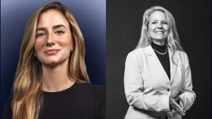 Luana Lopes Lara de Alexander Karnyukhin para Forbes; Gwynne Shotwell por Angel Garcia Bloomberg