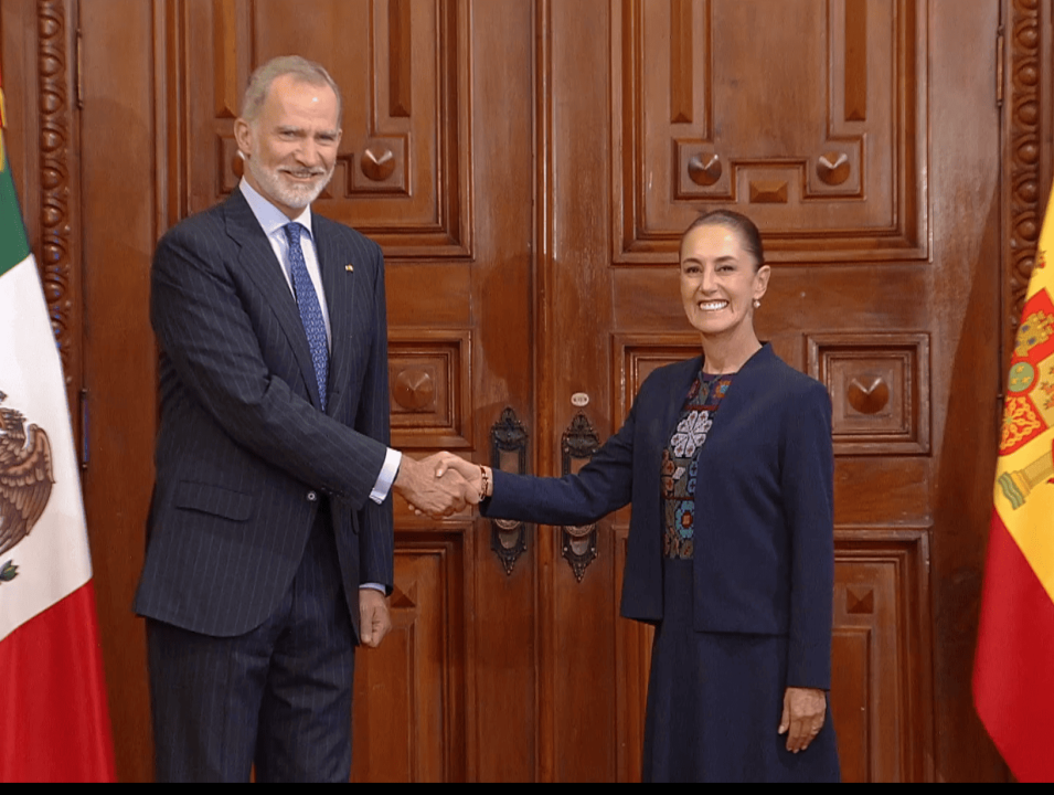 Sheinbaum recibe al rey Felipe VI de España