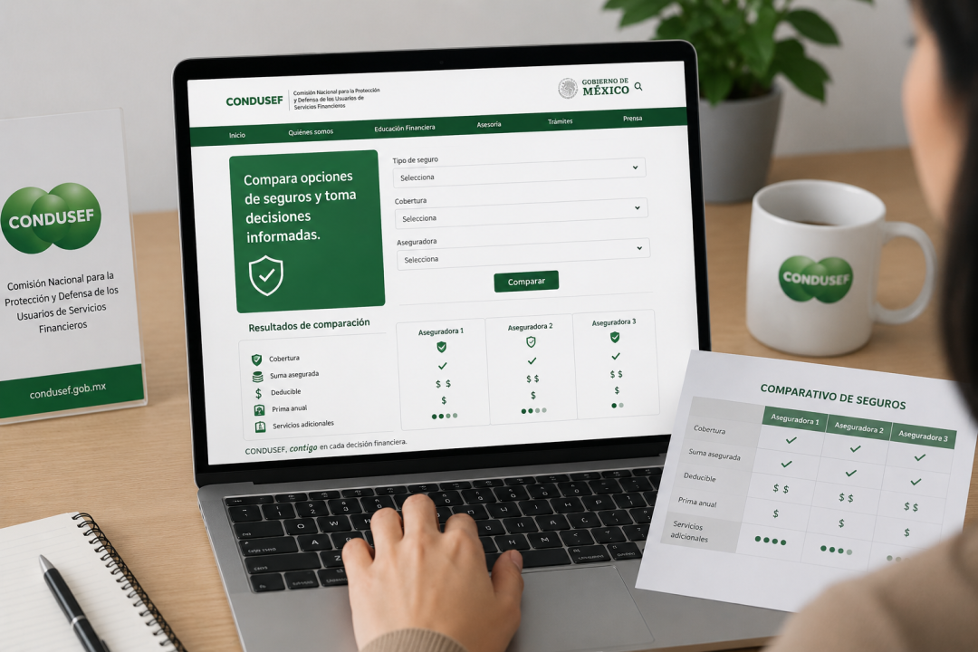 Condusef lanza herramienta para comparar seguros y entender mejor las pólizas