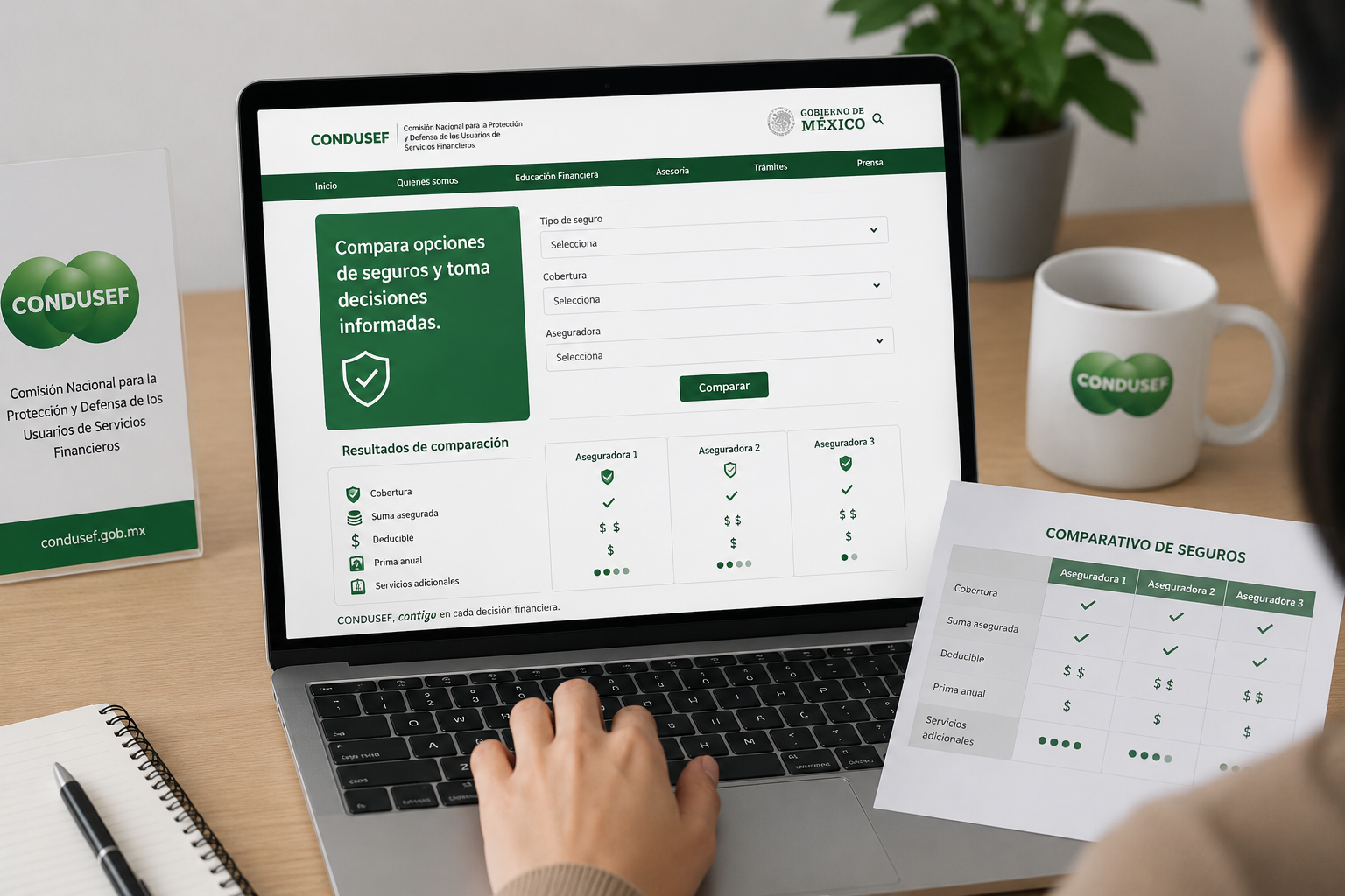 Condusef lanza herramienta para comparar seguros y entender mejor las pólizas