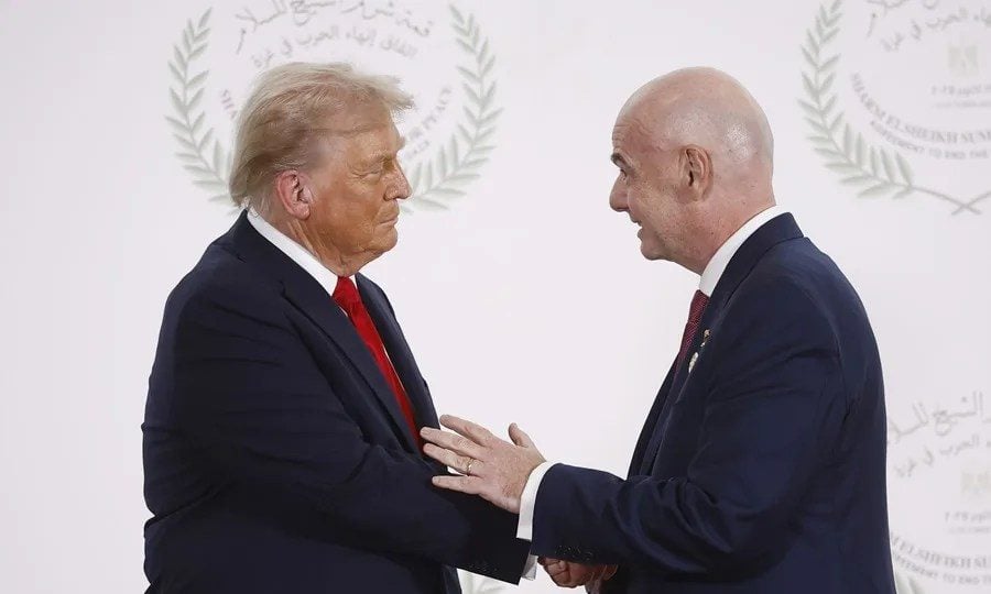La estrecha relación entre Infantino y Trump pone en duda la neutralidad de la FIFA