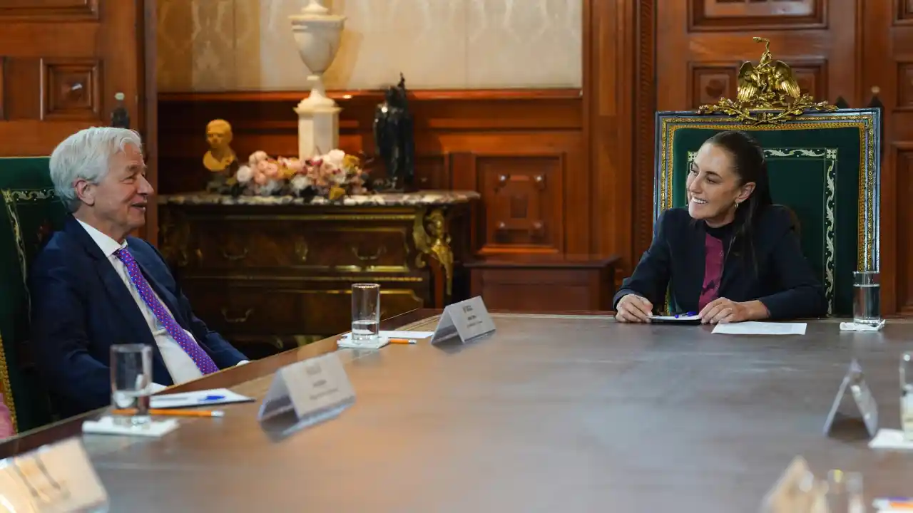 Sheinbaum y CEO de JPMorgan hablan sobre agenda comercial de Norteamérica