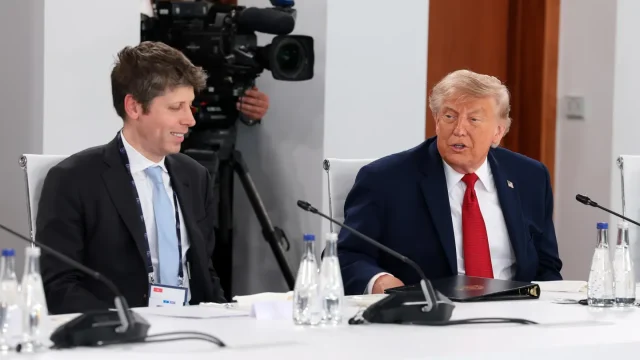 Se informa que el CEO de OpenAI, Sam Altman, ha mantenido conversaciones con el presidente Donald Trump y otros funcionarios de la Casa Blanca sobre esta propuesta. Getty Images